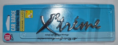 Xtreme Emblem für Autos Fahrrad Vans selbstklebend Chromoptik "Xtreme" SUV Campe - Bild 1 von 2