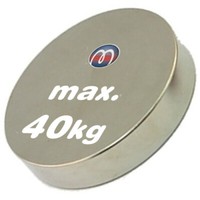 Scheibenmagnet Rundmagnet Ø 50 Mm, HöHe 10 Mm Neodym (Ndfeb) N40 - HäLt 40 Kg