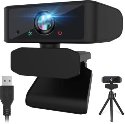 Auroarc HD 1080p Pro Stream Webcam - Black