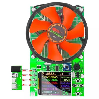 4-Wire 150W Battery Capacity Tester Electronic Load Power Discharge USB Tester