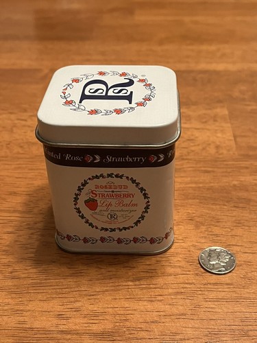 Rosebud Perfume Co Three Luscious Layers Lip Balm Assortment Gift Tin *Only Tin* - Picture 4 of 4