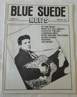 Blue Suede News Volume 1 No 1 Feb 86 Rick Nelson Carl Perkins Rockabilly Jackals