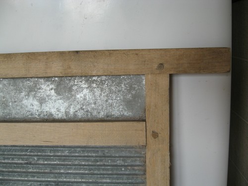 Antique Primitive Washboard Metal Zinc Wood Soviet Vintage USSR 1960 RARE - Picture 8 of 12