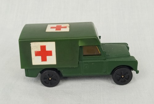 vintage Corgi Juniors Kaki Land rover Military army ambulance red cross - Picture 6 of 14