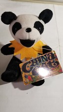 Vintage China Cat Panda Grateful Dead 7" Bean Bear Plush Liquid Blue 1998
