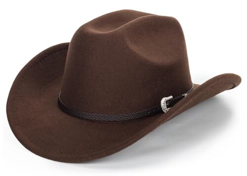 Classic Felt-Western-Cowboy-Cowgirl-Hats for Women-Men  display picture 3