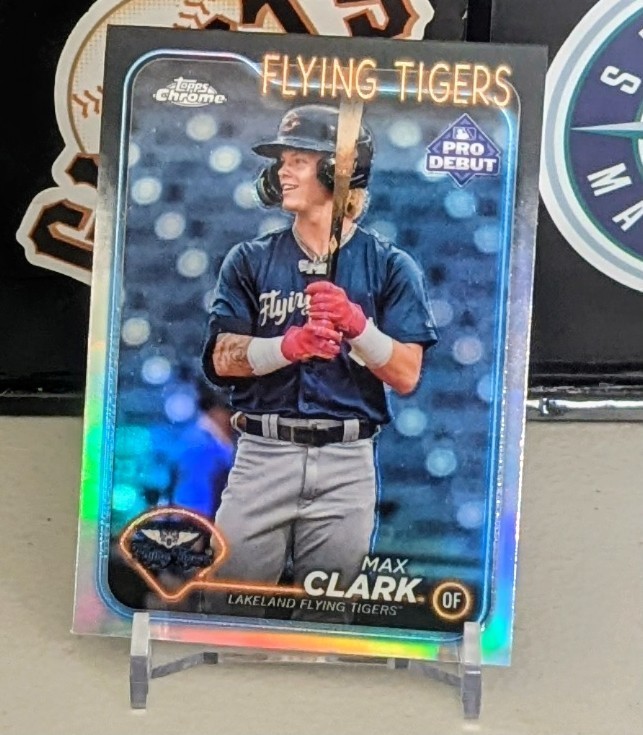 2024 Topps Pro Debut - Max Clark #PDC-141 Chrome Refractor Tigers Prospect