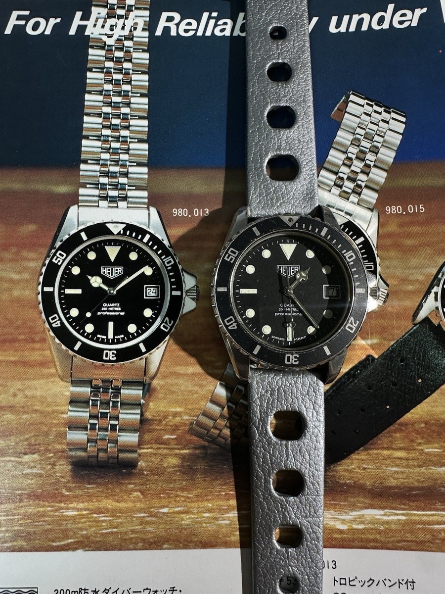 HEUER (Pre-Tag) 1000 Ref. 980.013 Diver Watch All Original Rubber