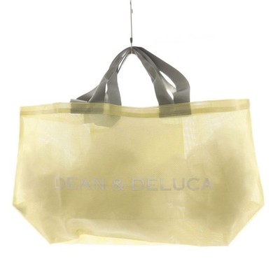 Dean & Deluca Yellow Vinyl Tote Bag Ladies, Medium, Used B
