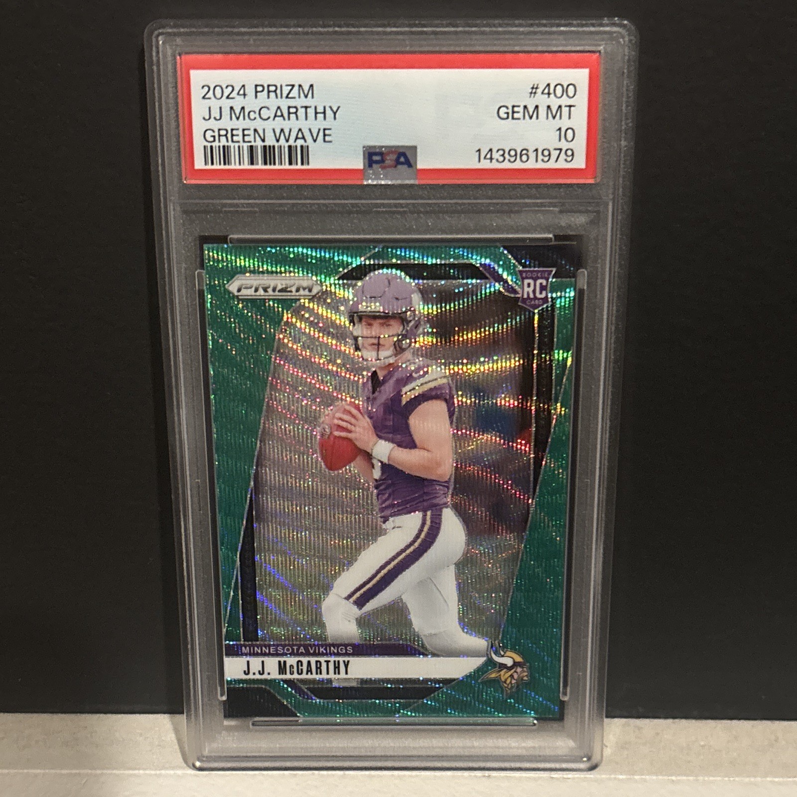 JJ McCarthy Panini Prizm #400 Green Wave