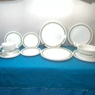 CORELLE by CORNING Crazy Daisy Spring Blossom Vintage Set For 4 = 24 Pieces