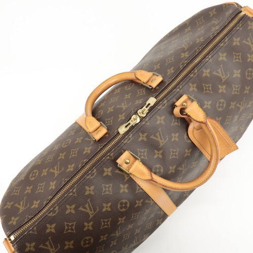 Auth Louis Vuitton Monogram Keep All Bandouliere 55 Boston Bag M41414 Used F/S - Picture 17 of 23