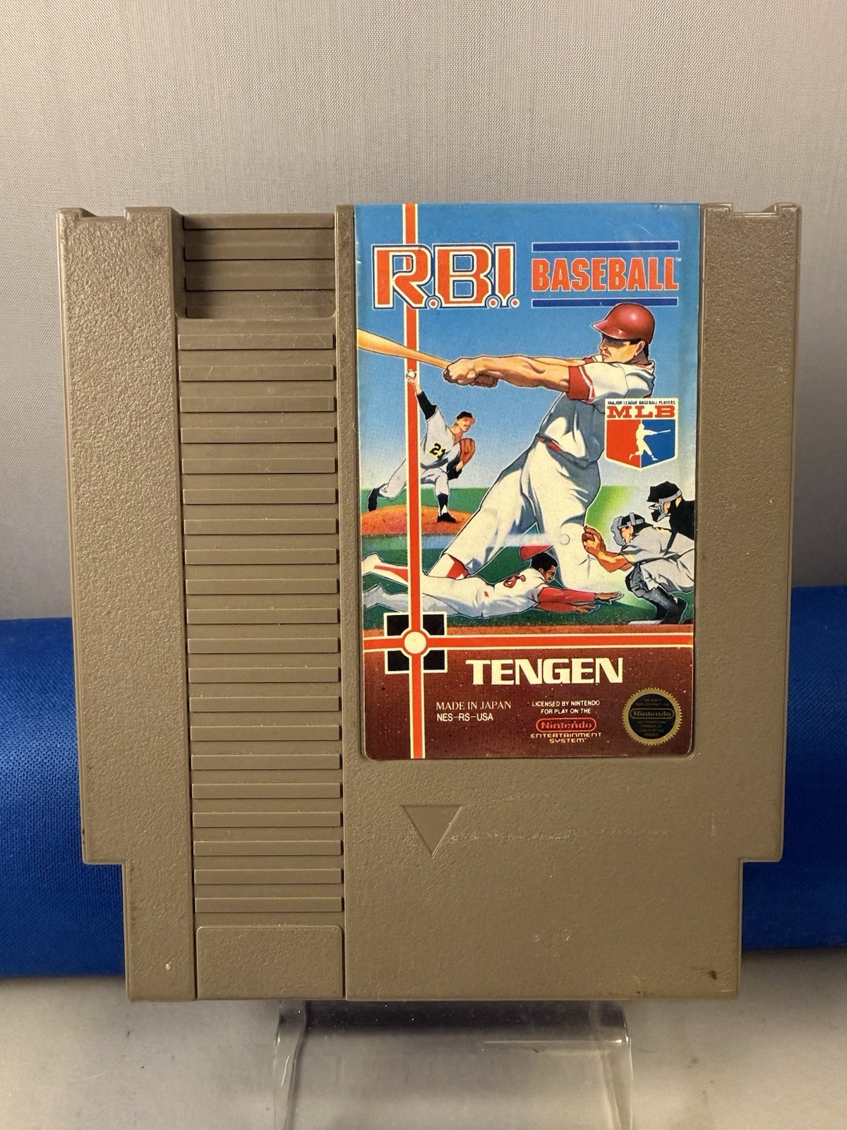 RBI BASEBALL (Gray Cartridge) NES Nintendo, 1988 Tengen Authentic Fast Shipping