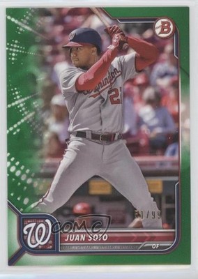 2022 Bowman Green Border 51/99 Juan Soto #10 o7m