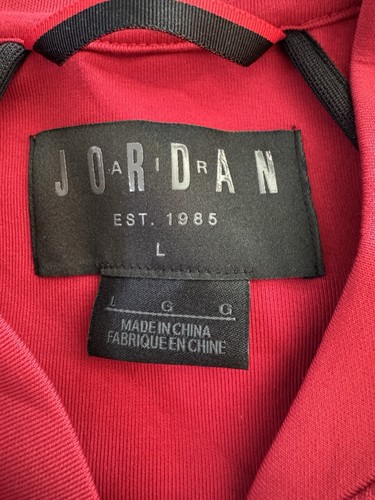 Air Jordan Nike Red Jacket Men’s Size L Full Zip - Picture 2 of 11