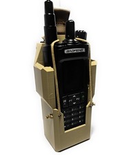 Modular Radio Holster For Baofeng UV-32 DM-32. Mounts To MOLLE Or Belts FDE 