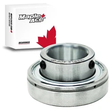 SB201-8 Insert Bearing 1/2" Bore, Spherical OD, Set Screws (Qty 1)