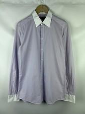 Dolce & Gabbana Gold Men’s Long Sleeve Button Up Dress Striped Shirt Size 15 3/4