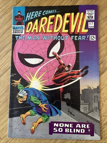 Daredevil #17 Amazing Spiderman Crossover Stan Lee 8.9 1966