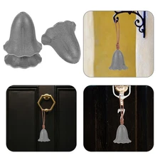  3 Pcs Iron Bell Outdoor Bells Hanging Cast Doorbell Farmhouse Dinner