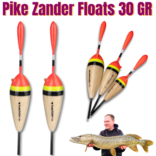 Zite Fishing Predator Floats Set Of 3 Clear – 10-25 G Pike Floats