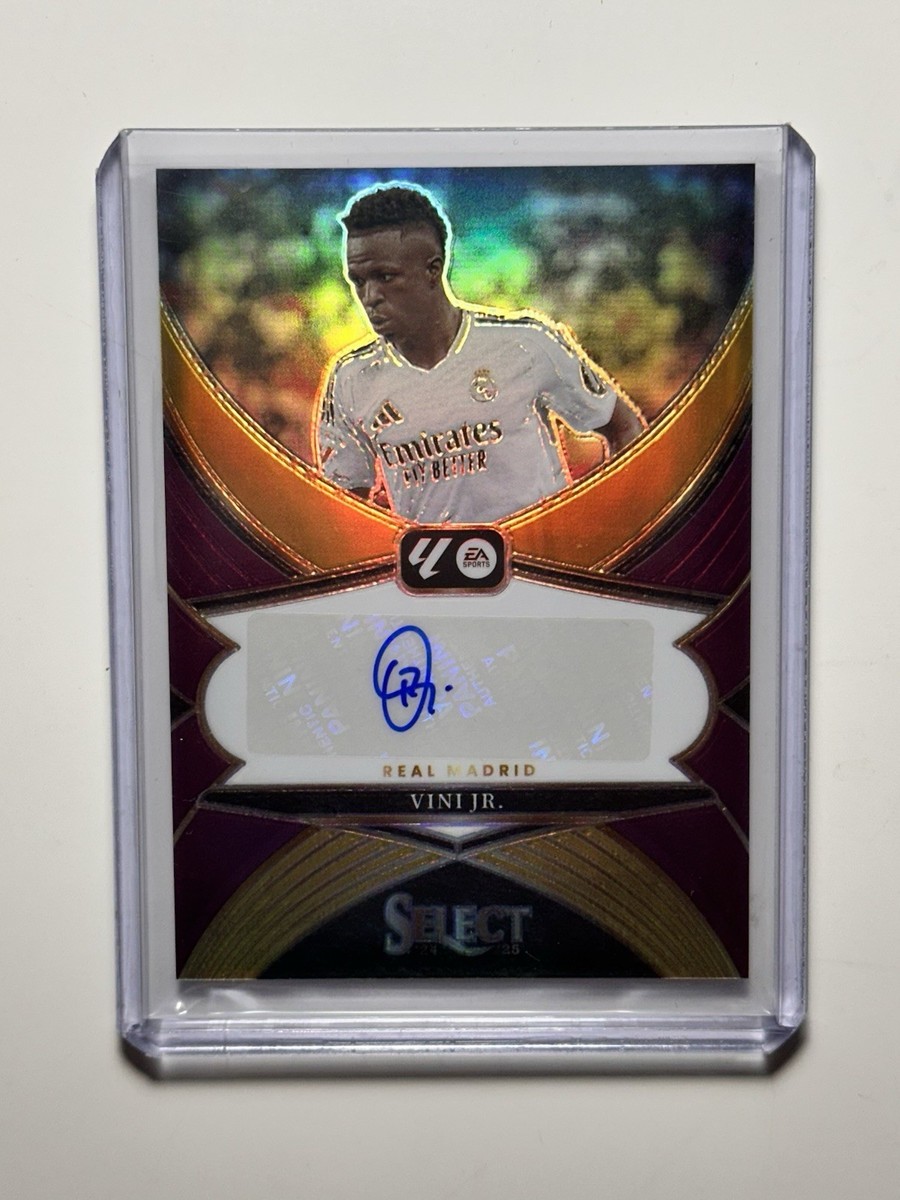 2024-25 La Liga Select Vini Jr Purple Auto #20 Real Madrid | eBay