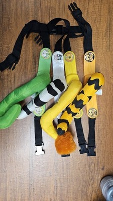 Playskool 2006 Set of 4 Tag Tails Zoo Chase Game Kid Belts Detachable Tails