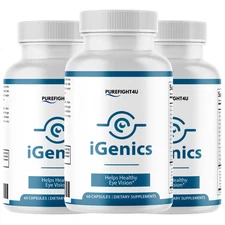 iGenics Eye & Vision Health Natural Formula Supplement - I Genics - 3 Bottles