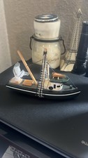 Wood Model Fishing Boat Trawler Nautical Beac...