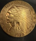 US 1928 Gold $2 1/2 Dollars Indian Head Circulated