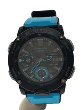 CASIO G-SHOCK GA-2000-1A2JF Black Blue Analog Digital Watch Used from Japan