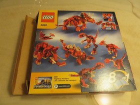 lego set 4892 CREATOR MODEL CREATURE PREHISTORIC POWER Complete set/box/instruct