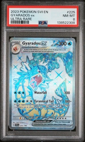 2023 POKEMON SVI EN-SCARLET & VIOLET ULTRA RARE #225 GYARADOS EX PSA 8