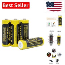 14430 3.2V 450mAh Battery LiFePo4 Rechargeable Solar Batteries for Outdoor Ga...