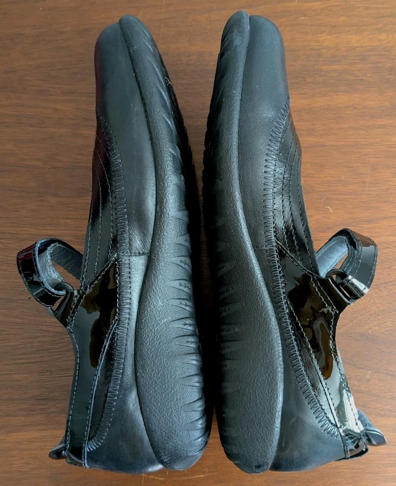 Zapato cómodo NAOT Kirei negro charol liso gancho y bucle Mary Jane 40 9 Foto 3 de 4