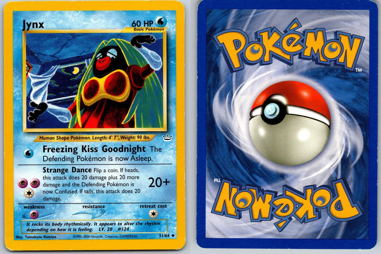 JYNX POKEMON NEO REVELATION 31/64 UNCOMMON LP UNLIMITED