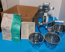 Vintage Rival Kitcheneer Combination Shred-o-mat Salad Maker 374 W/ Box & Manual