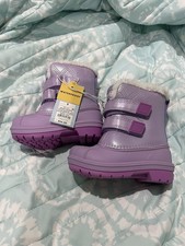 Cat Jack Toddler Purple Waterproof Snow Boots Size 6
