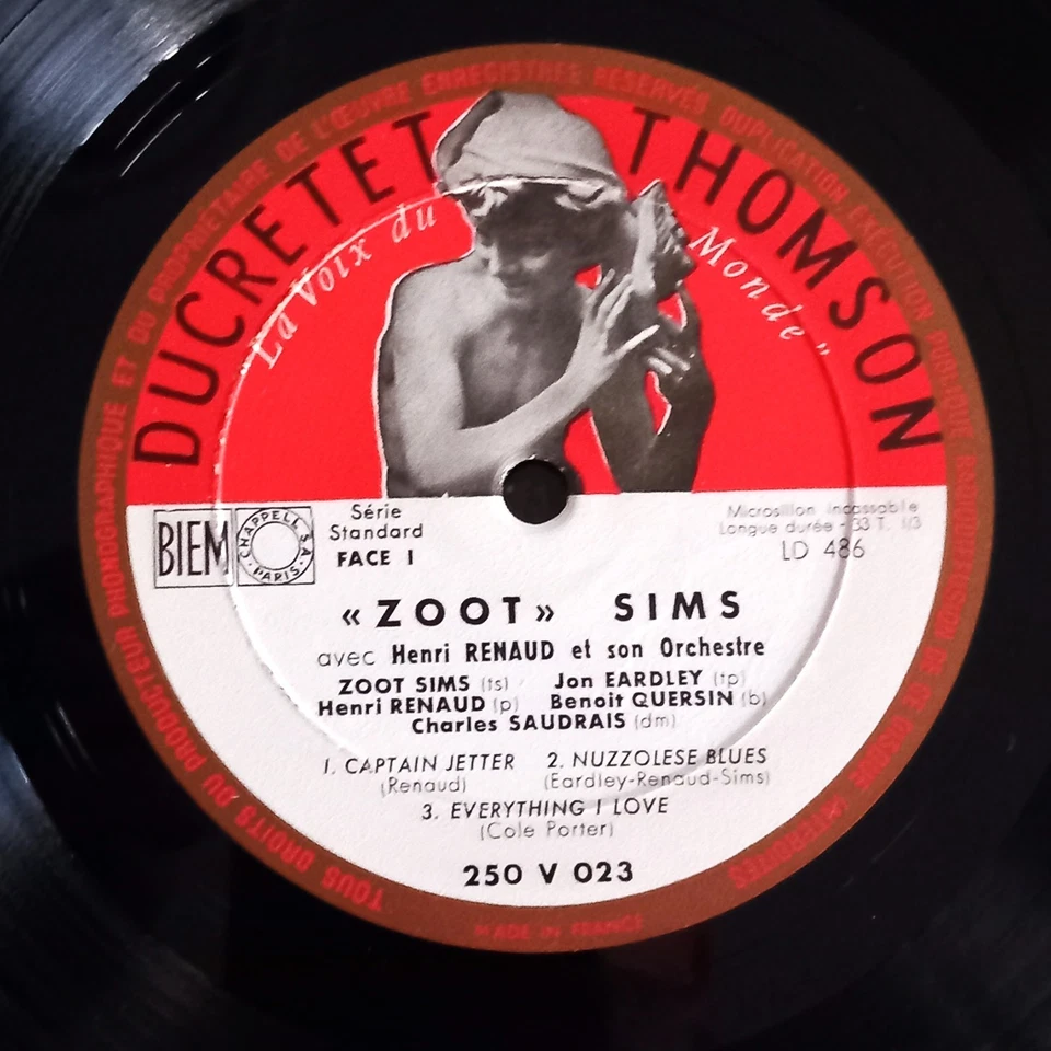 33 TOURS / LP / 25 CM / ZOOT SIMS / HENRI RENAUD / JON EARDLEY / JAZZ / BOP - Photo 3/4