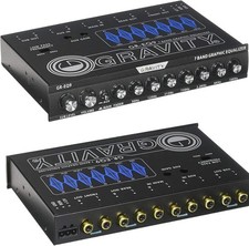 Clarion EQS755 Car 7-Band Graphic Equalizer Audio Pre Amp High Level Speaker