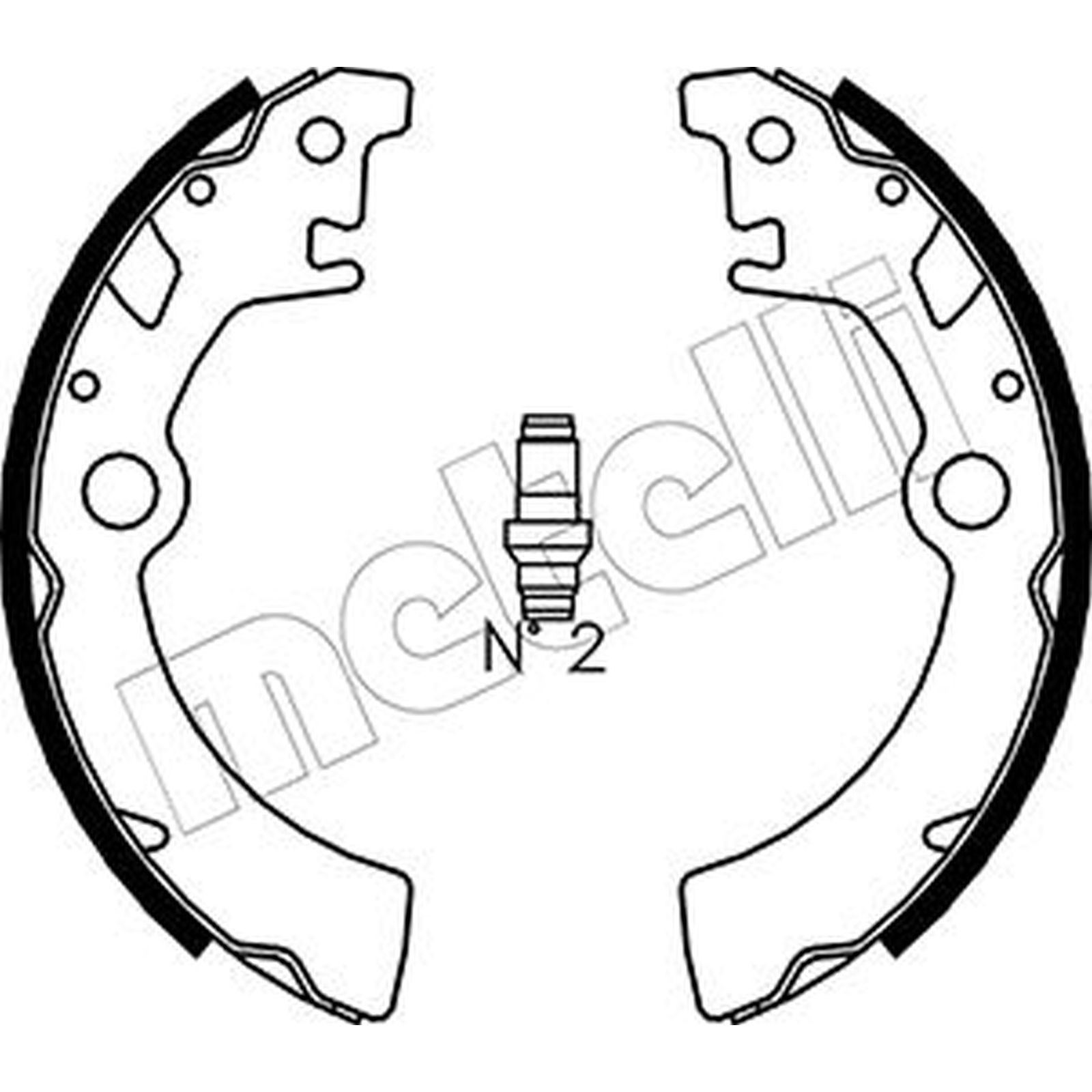 ORIGINAL® Metelli Bremsbackensatz Hinten für Suzuki WAGON R+ Schrägheck WAGON
