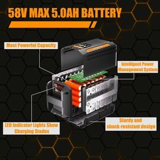 Replacement 5.0Ah Battery For Echo 58V Battery CBP-58V20 CBP-58V40