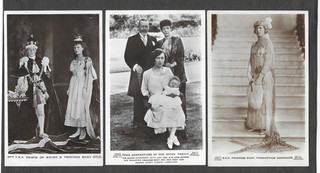 GEORGE V PRINCESS MARY EDWARD VIII QUEEN ALEXANDRA 3xDIFF c1920s/30s PHOTOPCS