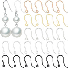 60Pcs Safety Non-Allergenic Plastic Earring Hooks Ear Wire anti Allergy Hooks Ea