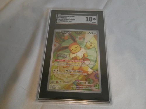 2025 Pokémon Promo Prismatic Evolution #173 Eevee SGC Graded Gem Mint 10