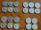Lot Of 22 Silver Mercury Dimes G-XF