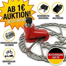 Bremsscheibenschloss Universal Anti-Diebstahl Schloss E-Bike Scooter ROT