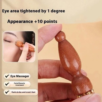 Natural Sandalwood Lotus Gua Sha Stick Meridians Massage Facial Massage Tools