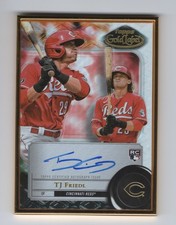 2022 Topps Gold Label - Framed Autographs T.J. Friedl #FA-TF (AU, RC) (See Desc)