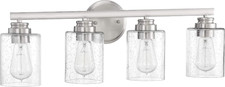 4 Light Vanity Brushed Polished Nickel